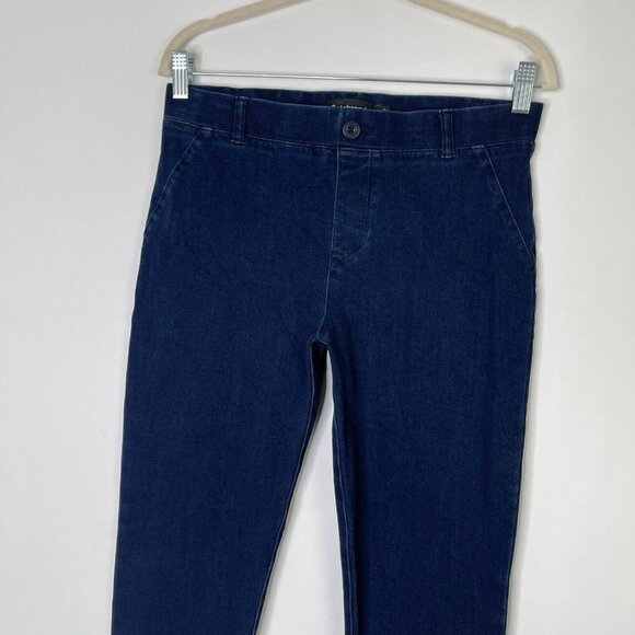 Betabrand Pull On Jeans Womens Size Medium Skinny Dark Wash - Picture 2 of 7